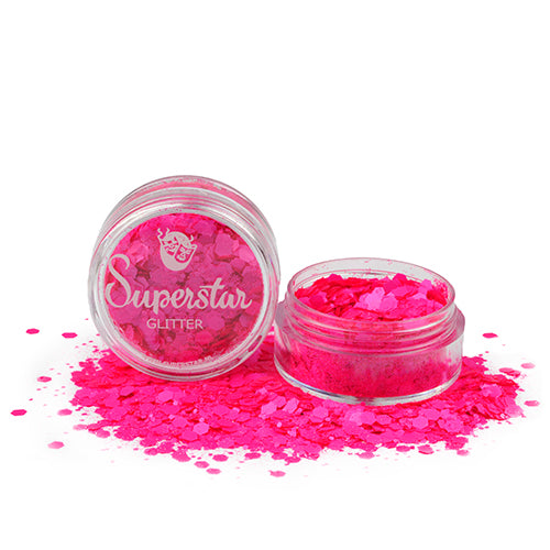 Fluorescent Pink Chunky Mix Superstar Chunky Glitter