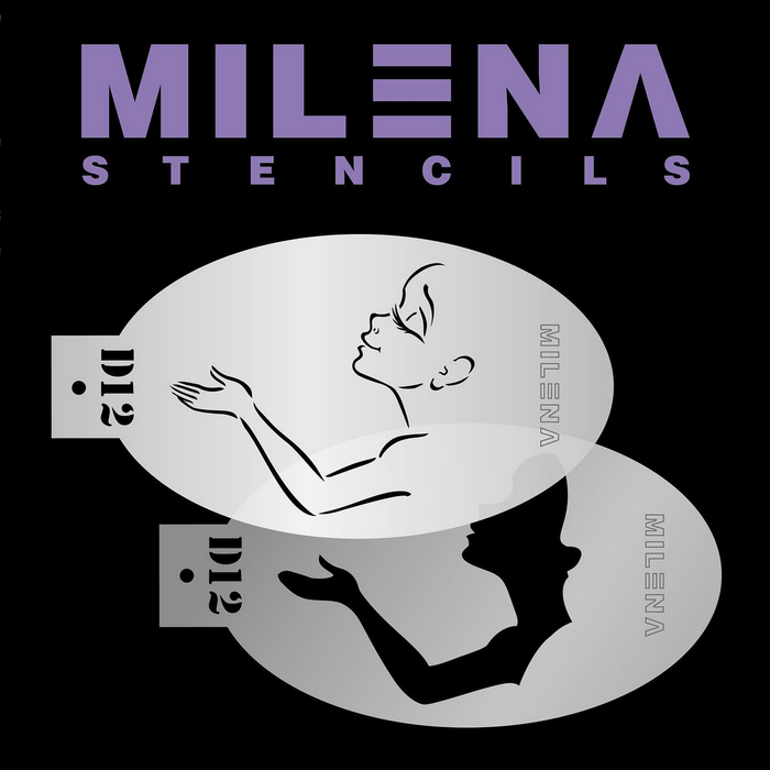Milena Double Stencil - Sweet Face Making Wish