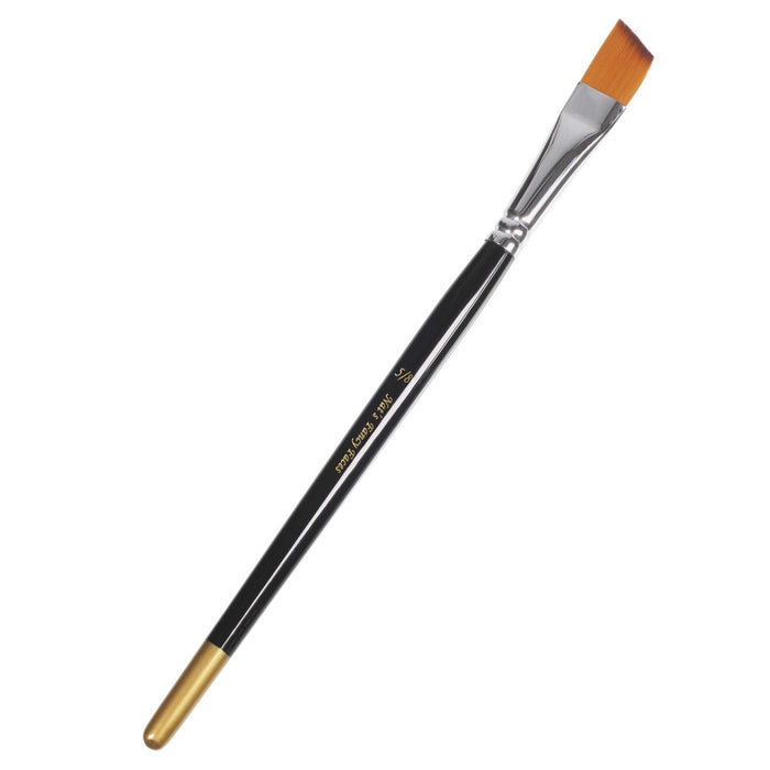 Nat's Fancy Faces - Gold Edition 5/8" Long Angle Face Painting Brush