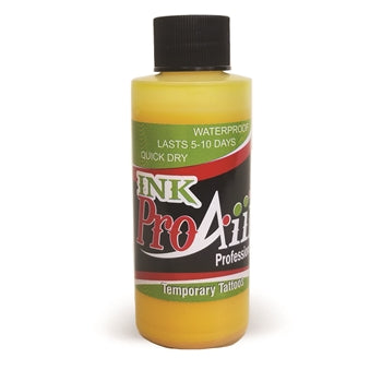 Yellow ProAiir INK Alcohol Based Airbrush Body Paint  2oz