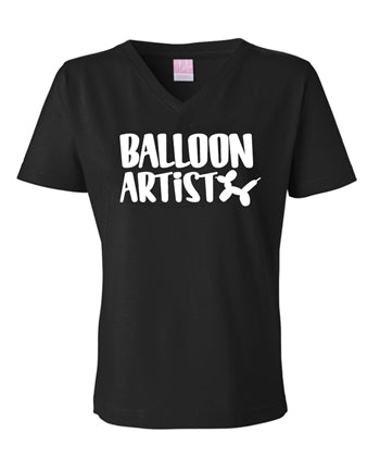 V Neck Balloon Artist T-Shirt