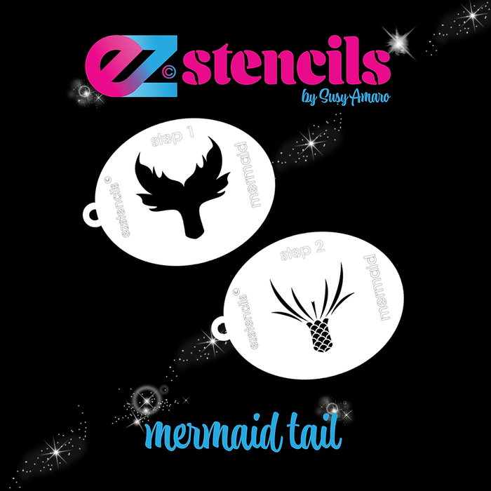 EZ Stencils - Mermaid Tail 3 Stencil Set