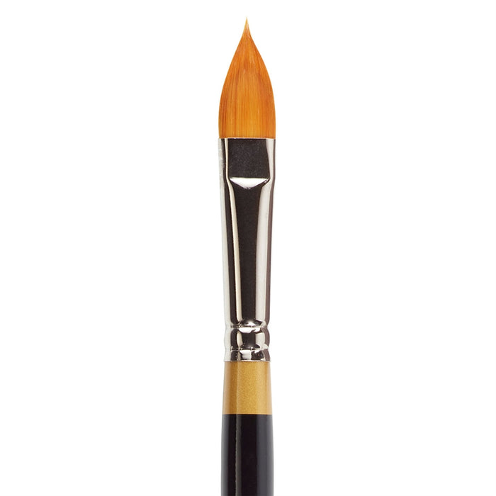 KingArt Face Painting Brush - Original Gold 9930 Series - Golden Talon Oval Floral Petal #8