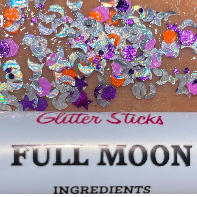 Creative Faces Glitter Sticks - Full Moon
