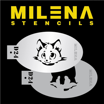 Milena Double Stencil - Cute Kitten