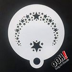 Star ohh  flip face Paint Stencil for face painting and airbrush tattoos