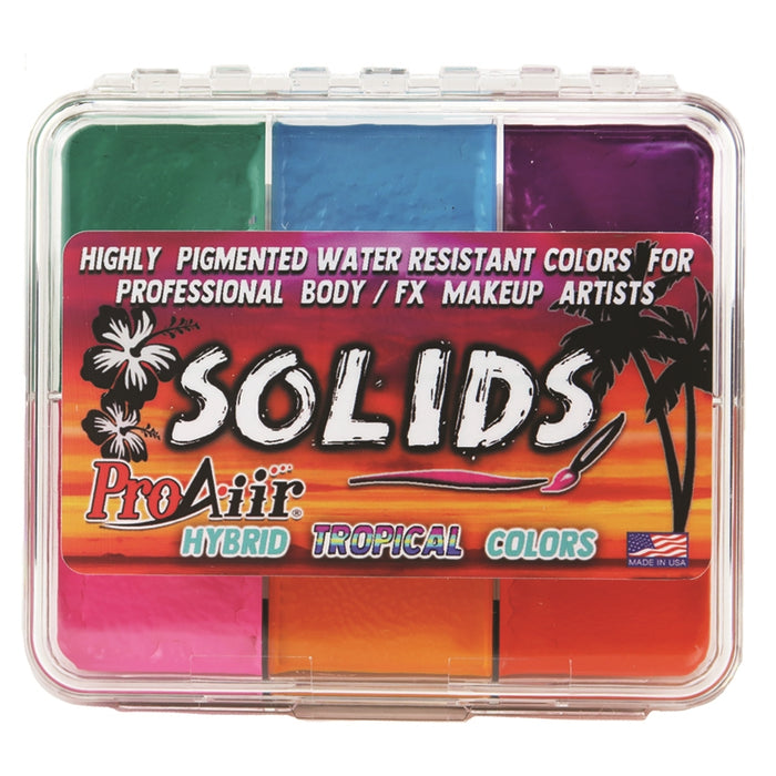 ProAiir Solids Hybrid Tropical Color Water Resistant Makeup Palette