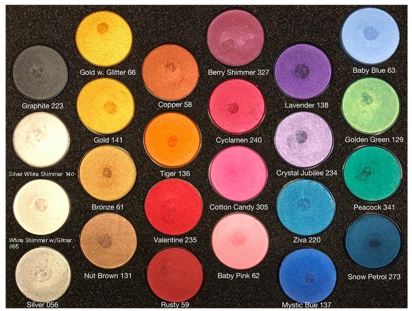 Shimmer 24 Color Palette - Superstar face Paints - 16gr
