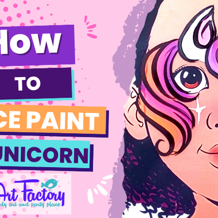 Easy Unicorn Face Paint Tutorial | Beginner-Friendly Unicorn Face Painting with a Stencil