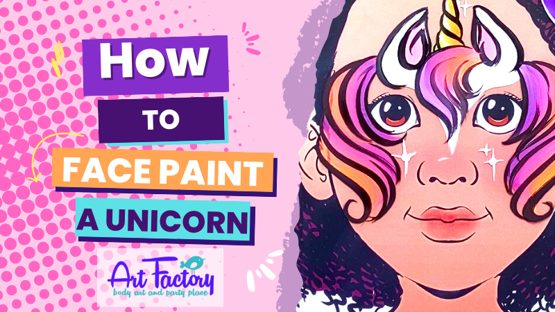 Easy Unicorn Face Paint Tutorial | Beginner-Friendly Unicorn Face Painting with a Stencil