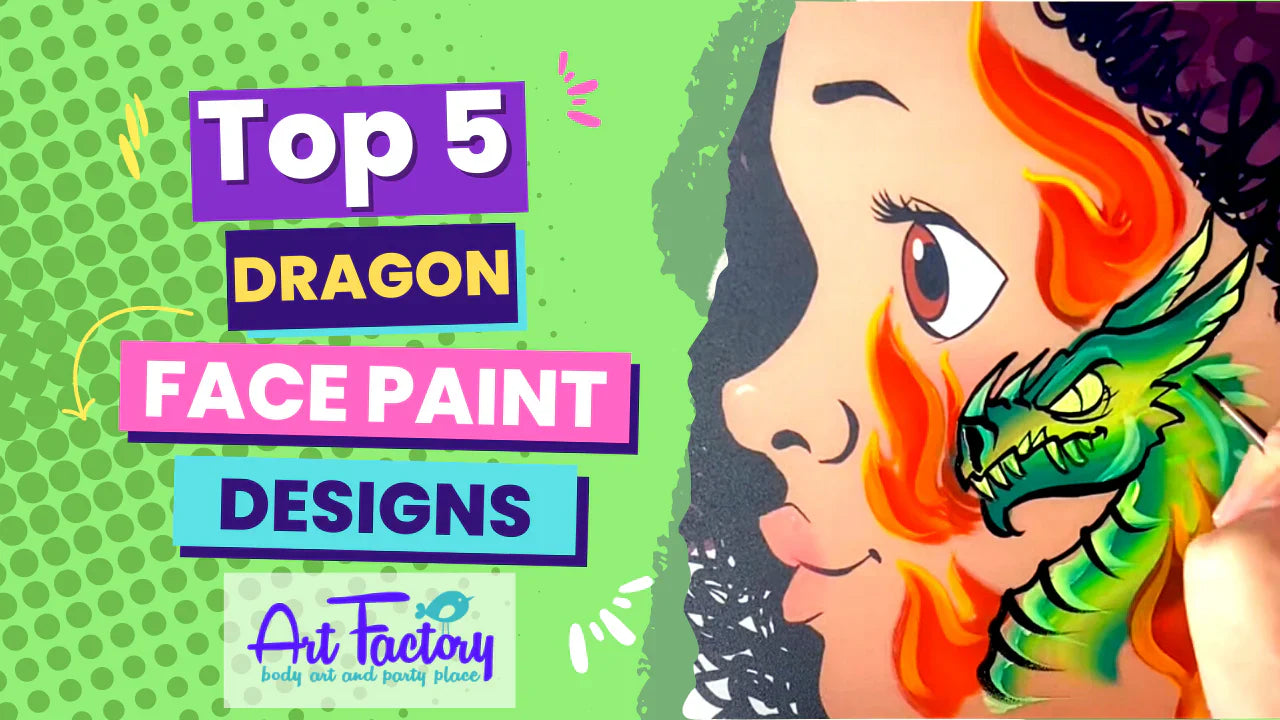 Dragon Face Paint Tutorial | Easy Fantasy Dragon Face Painting Ideas for Beginners & Professionals
