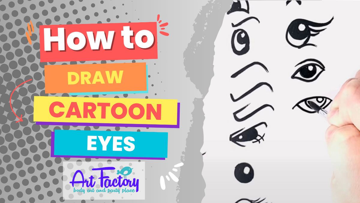 Cartoon Eyes Face Paint Tutorial | How to Paint Quick & Expressive Car ...