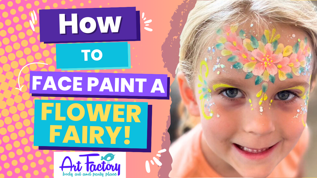 Easy Flower Fairy Face Paint Tutorial | Beautiful Princess & Fairy Des ...