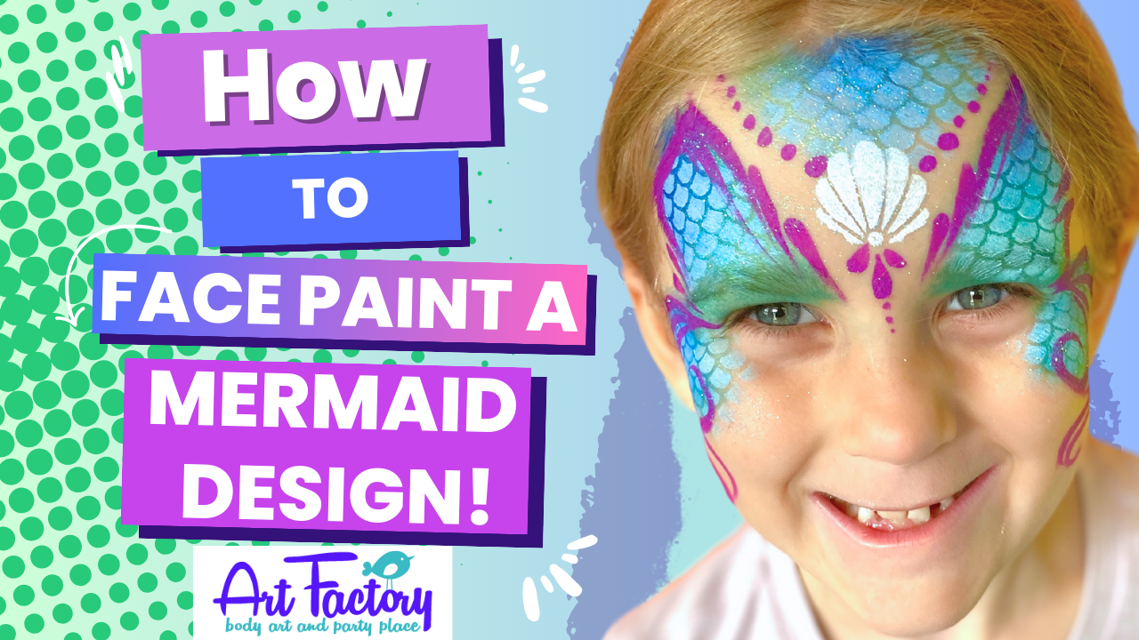 Easy Mermaid Face Paint Tutorial | Professional Face Painting for Beginners & Pros