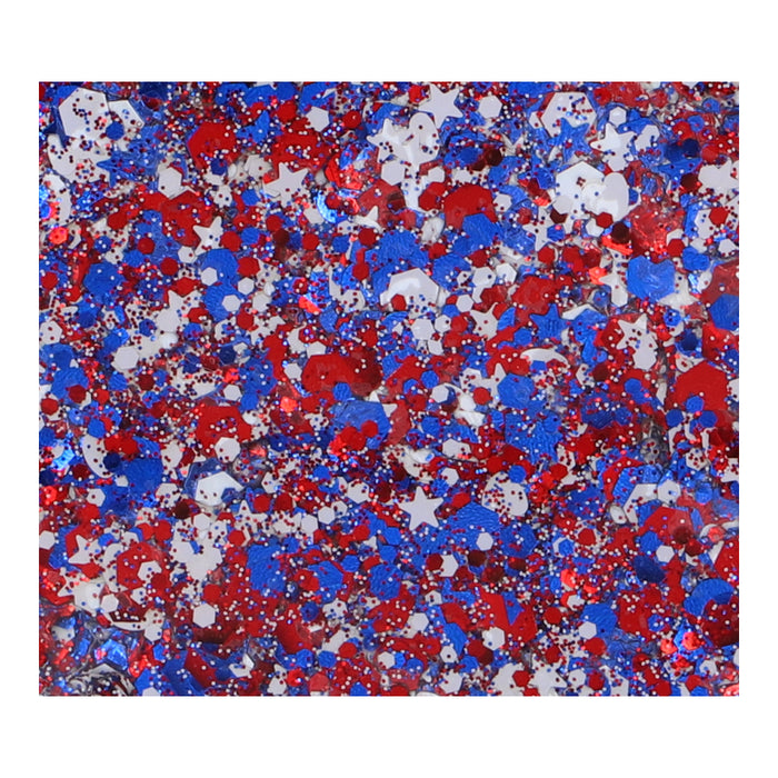 Superstar Chunky Glitter Cream - Red, White & Blue