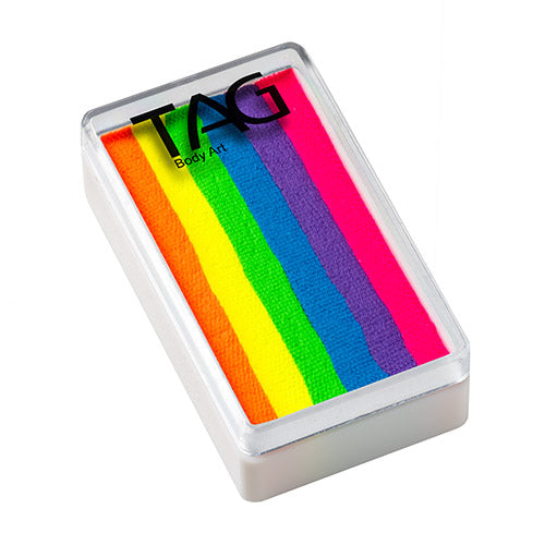 Tag Face Paint 1-stroke: Neon Rainbow