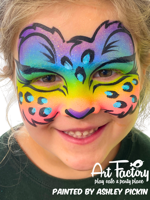 Spring Rainbow - Tag Face Paint Exclusive Art Factory Rainbow Cake