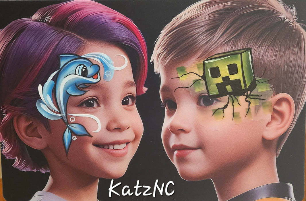 KatzNC practice board - Girl & Boy Side Profile Girl and Boy