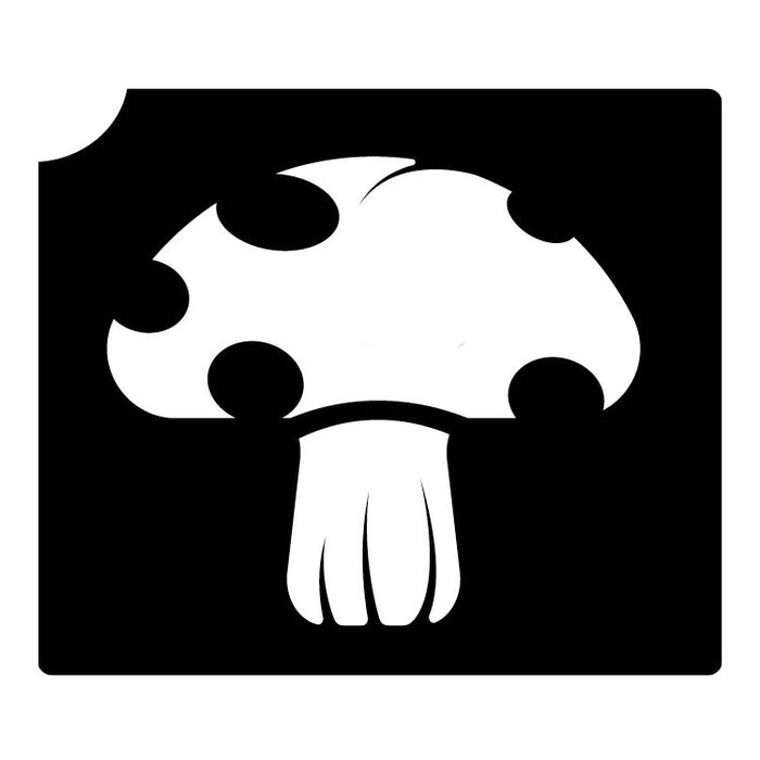 241 Mushroom - Set of 5 - Art Factory Glitter Tattoo Stencil