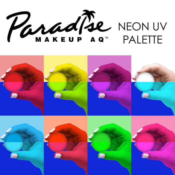 Paradise Makeup AQ - UV Neon 8 color palette