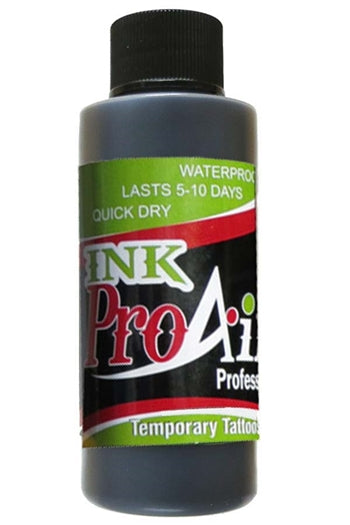 Black ProAiir INK Alcohol Based Airbrush Body Paint  2oz
