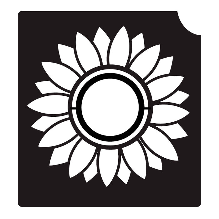 307 Sunflower - Set of 5 - Art Factory Glitter Tattoo Stencil