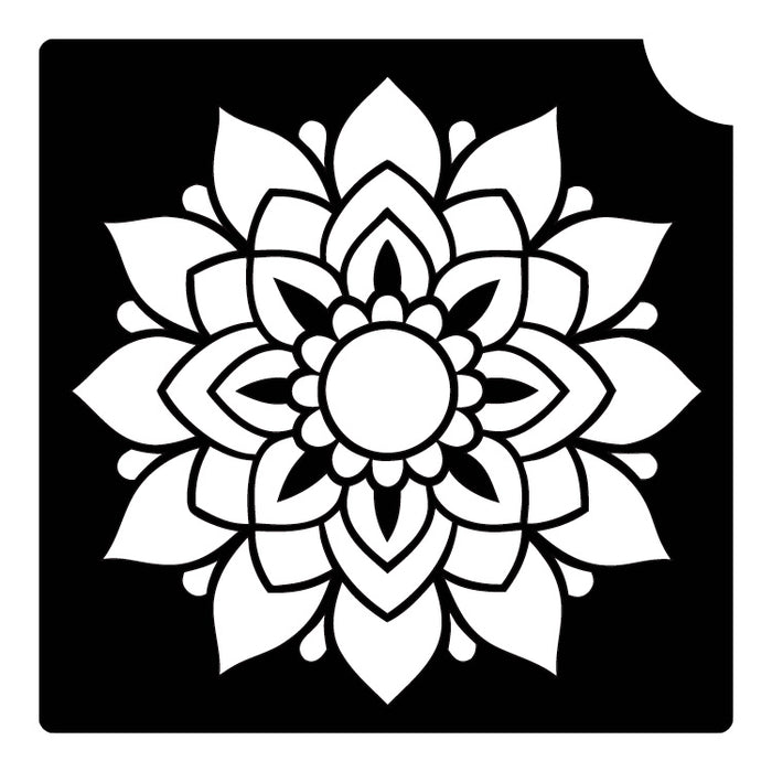 309 Mandala - Set of 5 - Art Factory Glitter Tattoo Stencil