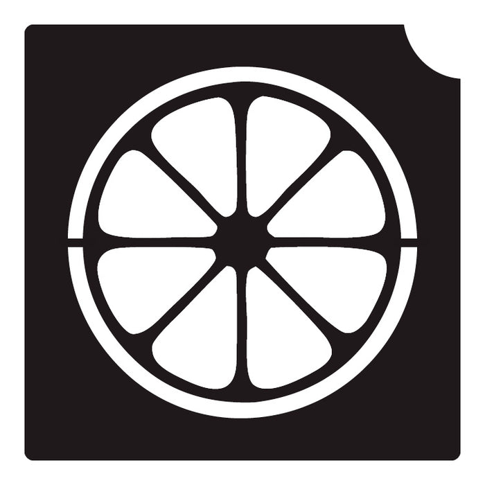 330 Citrus Slice - Set of 5 - Art Factory Glitter Tattoo Stencil