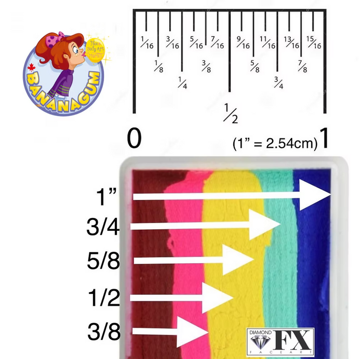 Bananagum Face Painting Brush - Flat 3/8"