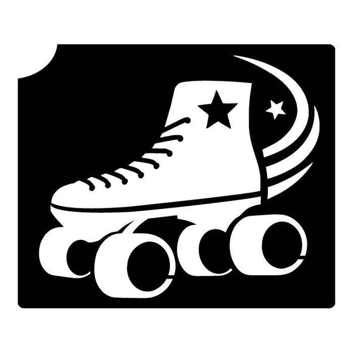 514 Roller Skates - Set of 5 - Art Factory Glitter Tattoo Stencils