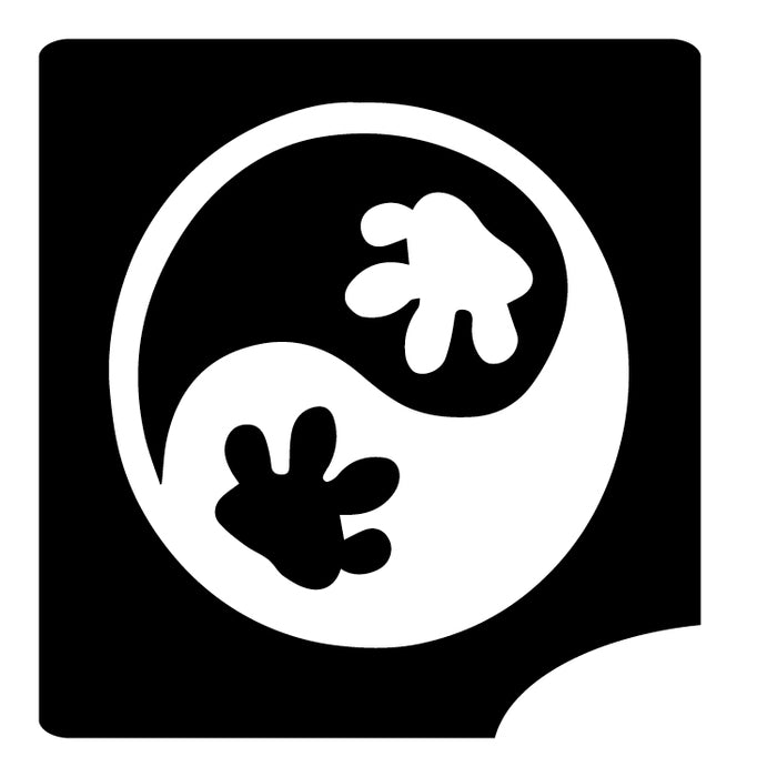 589Y Yin Yang Puppy Paws - Set of 5