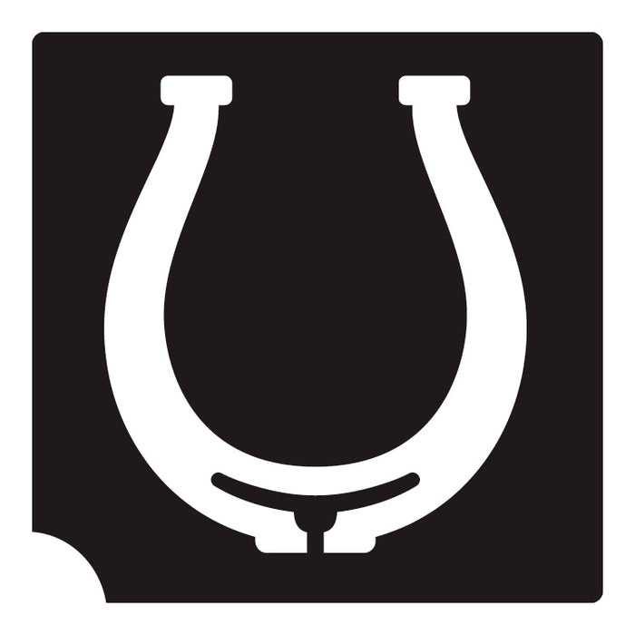 597 Horseshoe - Set of 5 - Art Factory Glitter Tattoo Stencils