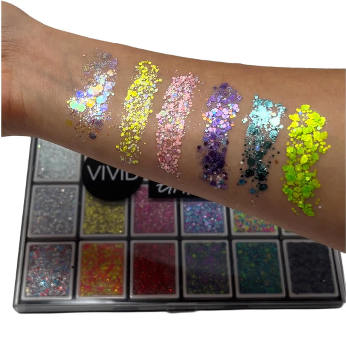 Vivid Gleam Glitter Cream ULTIMATE - 24 color Palette