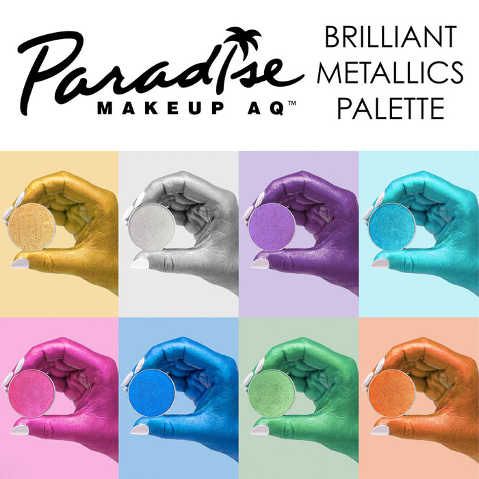 8 Color Paradise Metallic Palette by Mehron