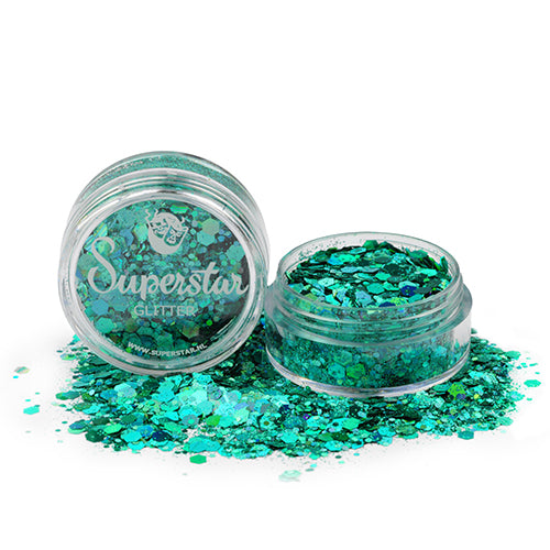 Laser Turquoise Chunky Mix Superstar Chunky Glitter