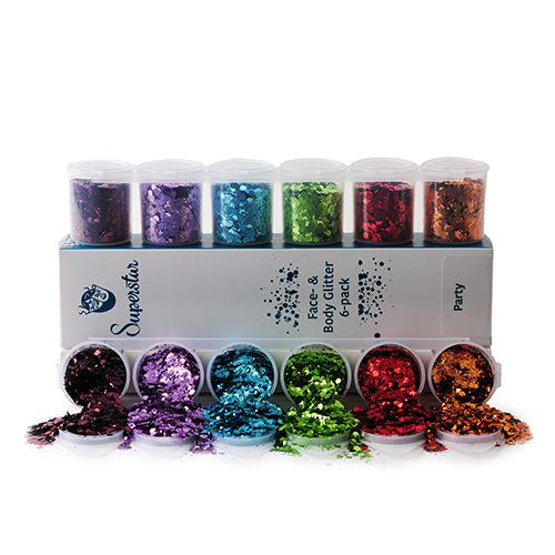  Arteza Chunky Glitter Set, 6 x 2-oz Bottles, Jewel-Toned  Glitter for Resin, Glue, Acrylic Paint, Arts and Crafts Supplies for  Creating DIY Projects and Holiday Art