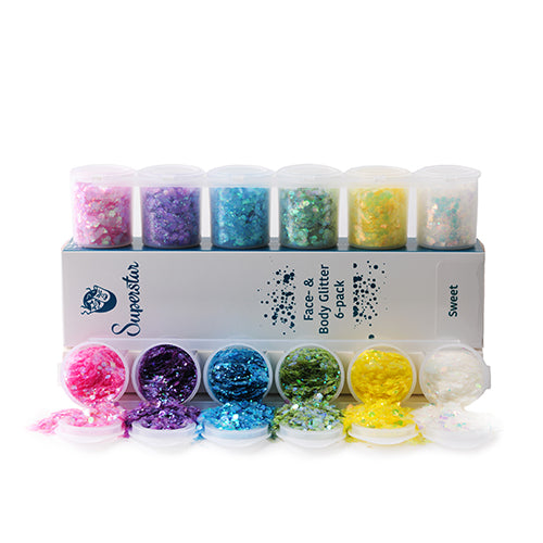 Sweet Chunky Glitter Mix 6-pack by Superstar