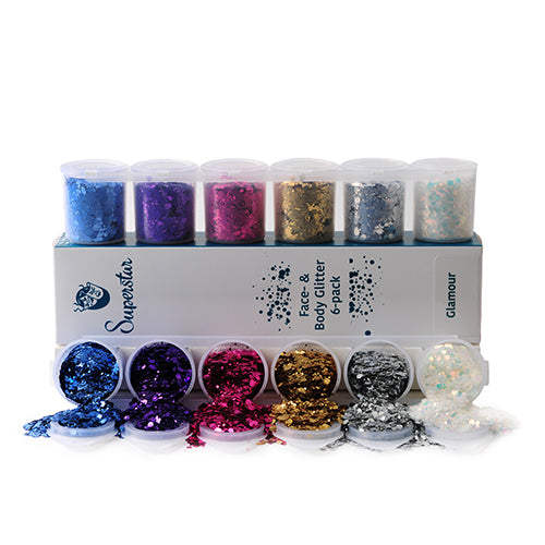 KittyKraft 5 Piece Extra Fine Glitter Set (Holographic Collection)- Includes Silver Gold Pink Blue and Purple Holographic Glitter- Perfect for