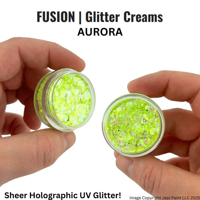 Fusion Body Art | Glitter Creams - Aurora 10ml (UV Reactive)