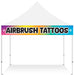 Airbrush Tattoos Banner for event tent and festivals 