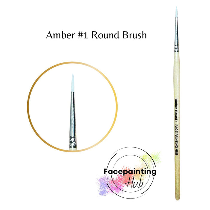 Amber Round Brush #1 - Face Painting Hub