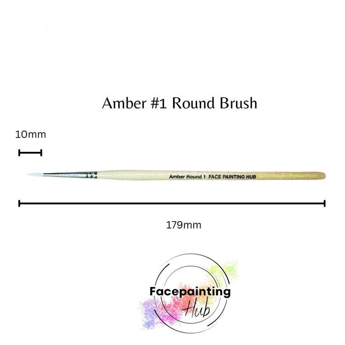 Amber Round Brush #1 - Face Painting Hub