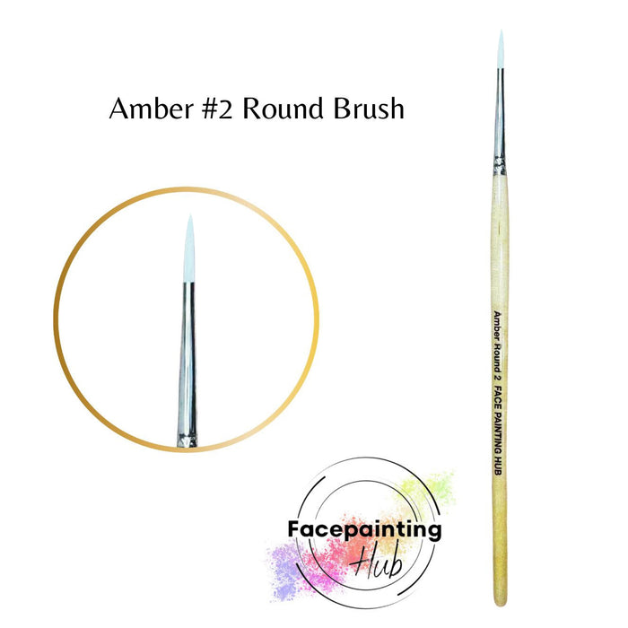 Amber Round Brush #2 - Face Painting Hub