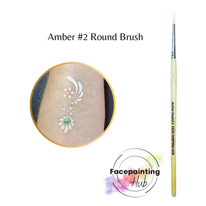 Amber Round Brush #2 - Face Painting Hub