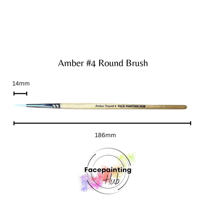 Amber Round Brush #4 - Face Painting Hub