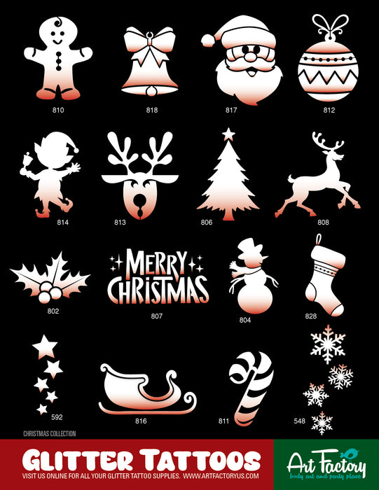 CHRISTMAS CHEER - 80 Stencils + Display
