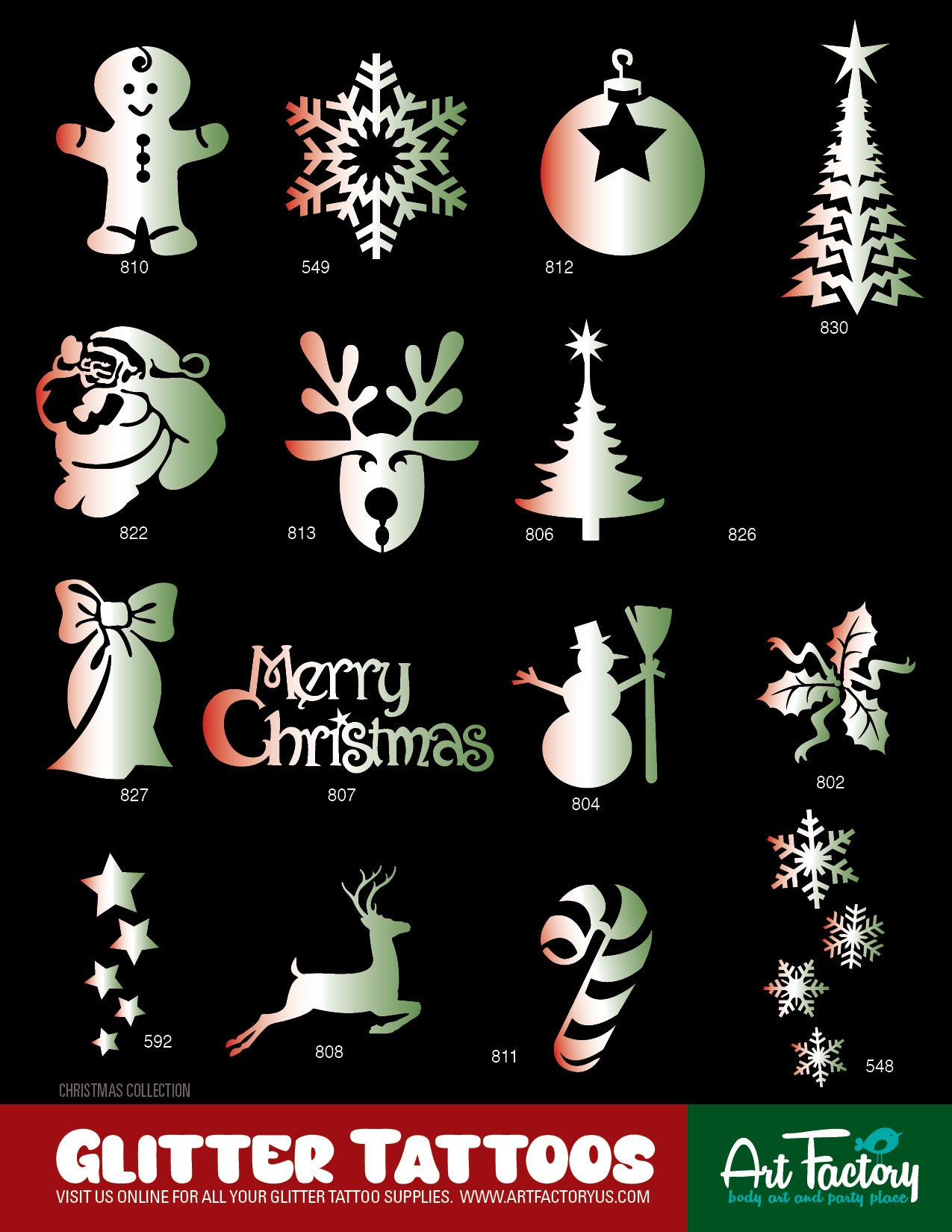 PRO 160 Glitter Tattoos Kit