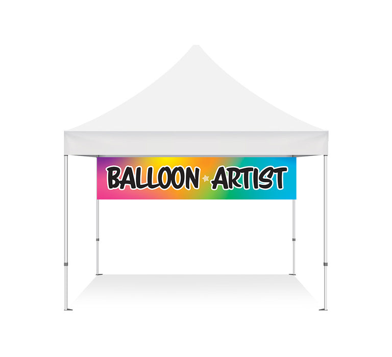 Balloon Artist Banner 2x10ft Festival Tents