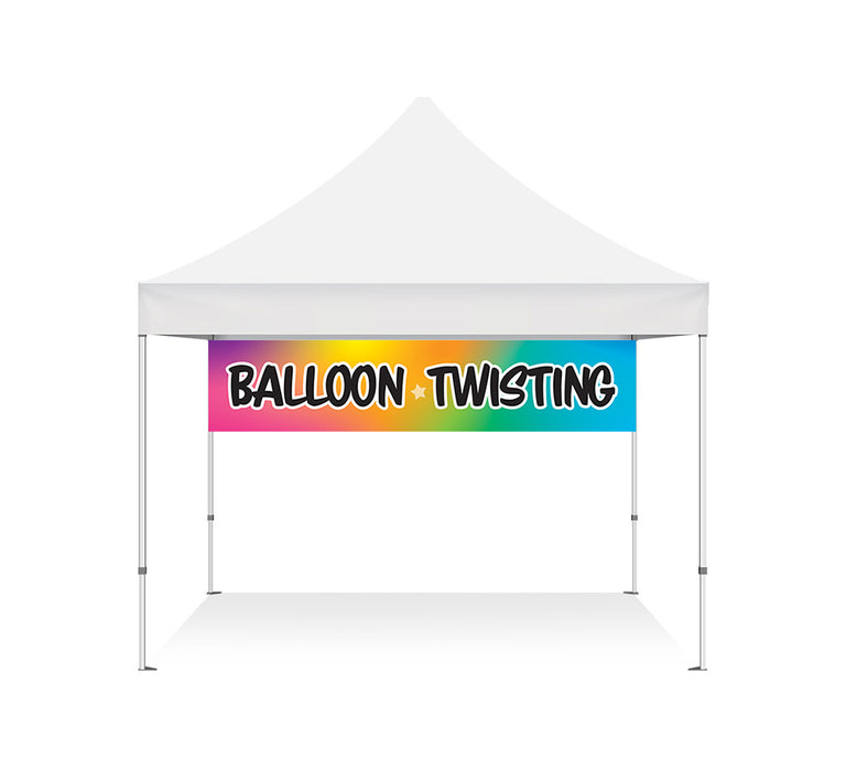 Balloon Twisting Banner 2x10ft Festival Tents