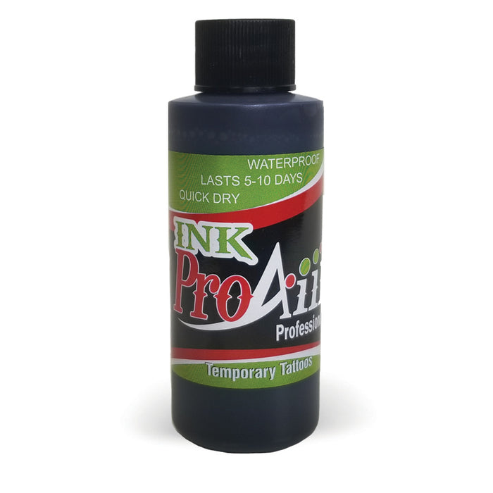 Black ProAiir INK Alcohol Based Airbrush Body Paint  4oz